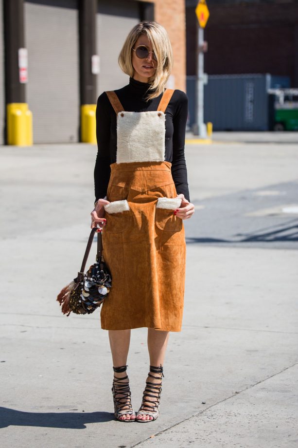 Shearling Dungarees? Yes Please!