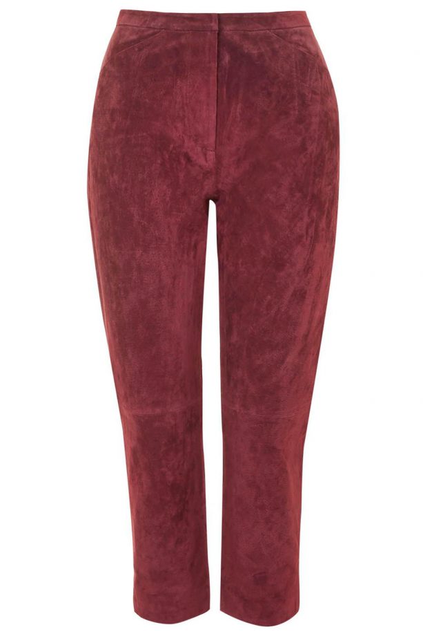 Topshop PETITE Clean Suede Trousers, £150