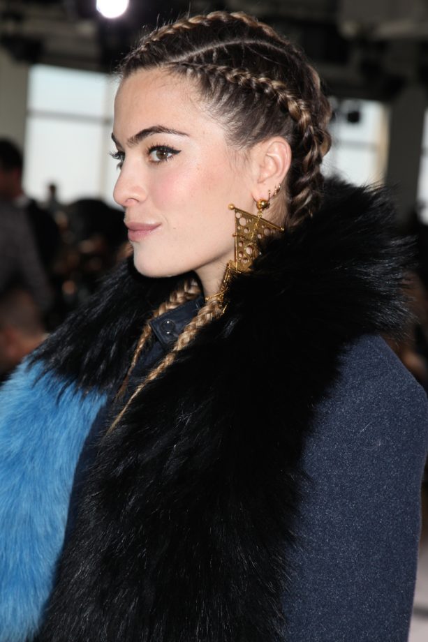 Chelsea Leyland's Cool Cornrows At The Boss Womens Show, February 2015