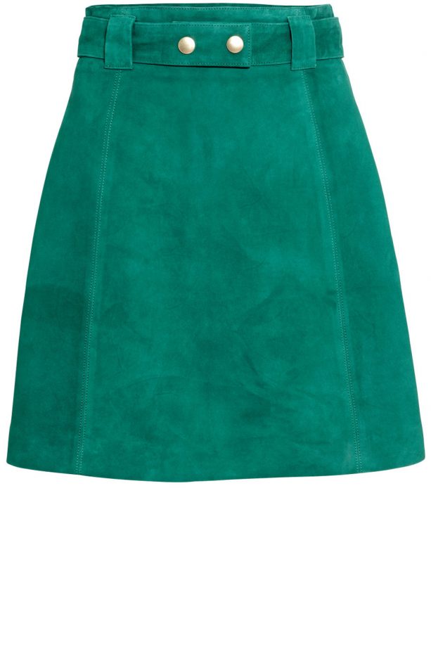 H&M Suede Skirt, £99.99