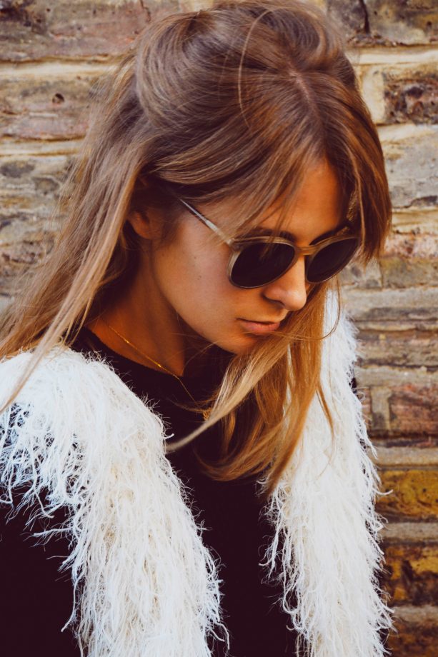 Millie Mackintosh Clips Her Warm Brown Tresses Into A Sweet Half-Up 'Do Out And About In London, 2014