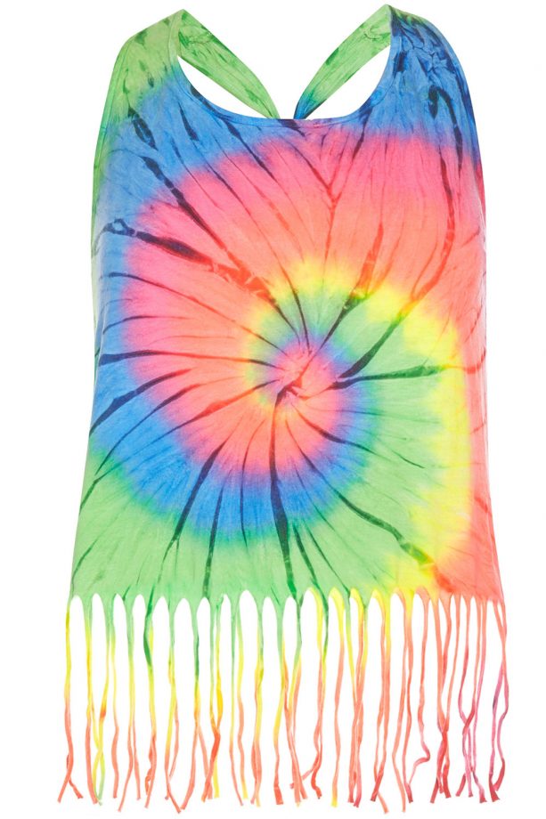 Primark Rainbow Tye Dye Tassle Vest, £6