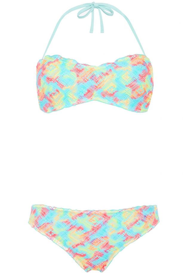 Primark Tie Dye Crochet Bandeau Bikini, £6