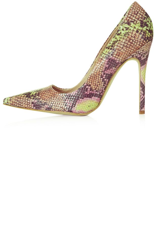 Topshop Snake Effect Courts, £59