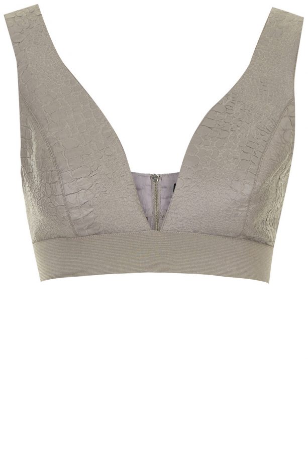 Topshop Snake Textured Bralet, £36