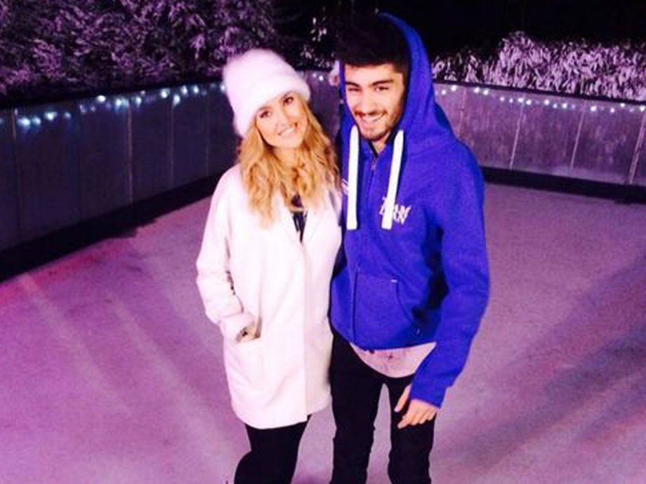 Zayn Malik And Perrie Edwards Take A Trip To The Ice Rink, 2014