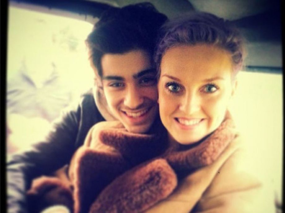 Zayn Malik And Perrie Edwards Cosy Up For A Cute Winter Snap, 2013