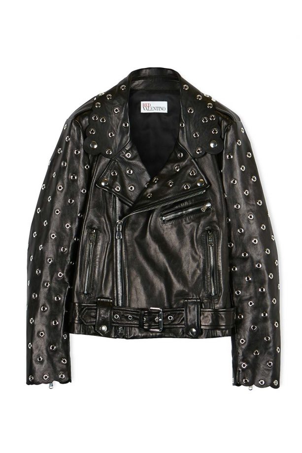 REDVALENTINO Eyelet Detail Biker Jacket, £1,550