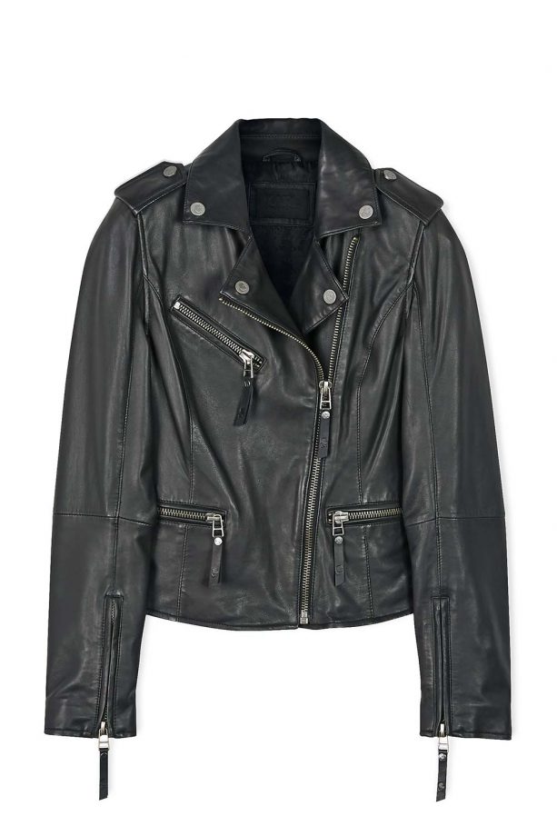 KARL LAGERFELD Odina Leather Biker Jacket, £545