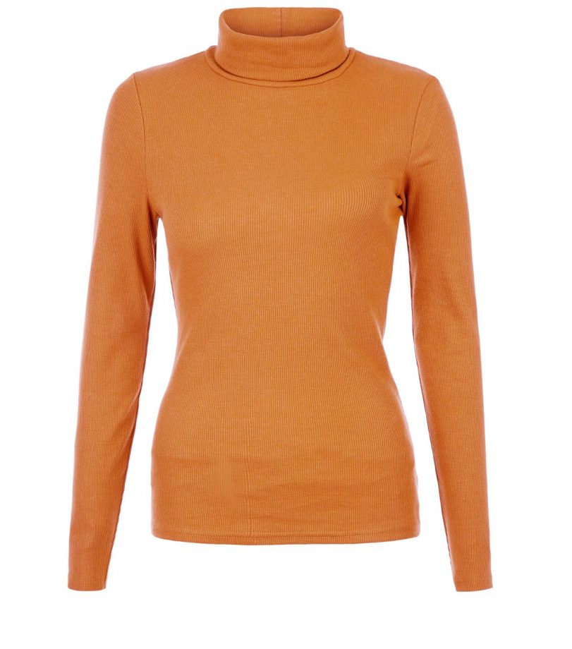 New Look Tan Ribbed Turtle Neck £8.99