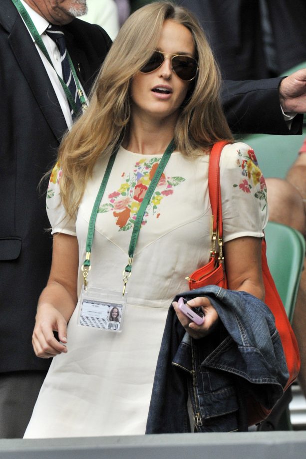 Kim Sears Wears Floral Print Vintage Dress To Wimbledon, 2010
