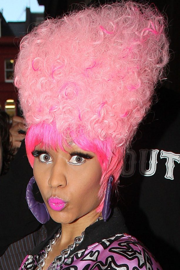 Nicki Minaj Inspired By Marge Simpson At Kiss FM In London, 2011