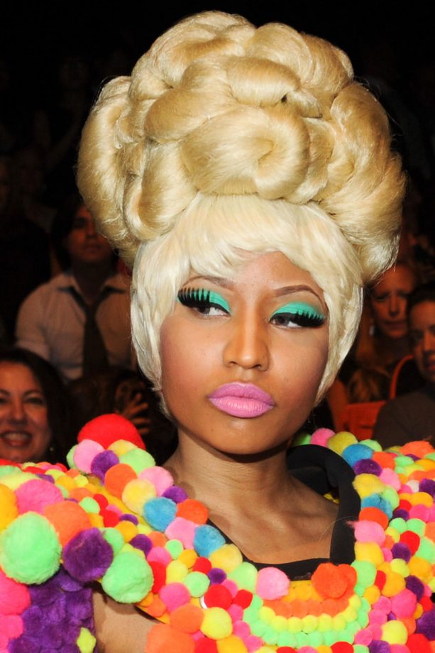 Nicki Minaj With A Huge Beehive Has Fun At New York Fashion Week, 2011