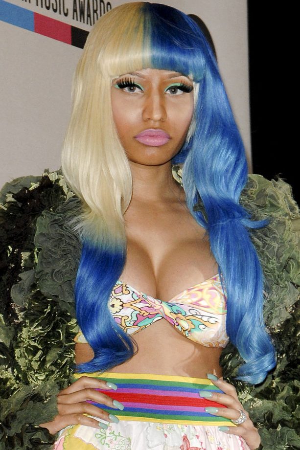 Nicki Minaj With Two Tone Hair At The American Music Awards, 2011