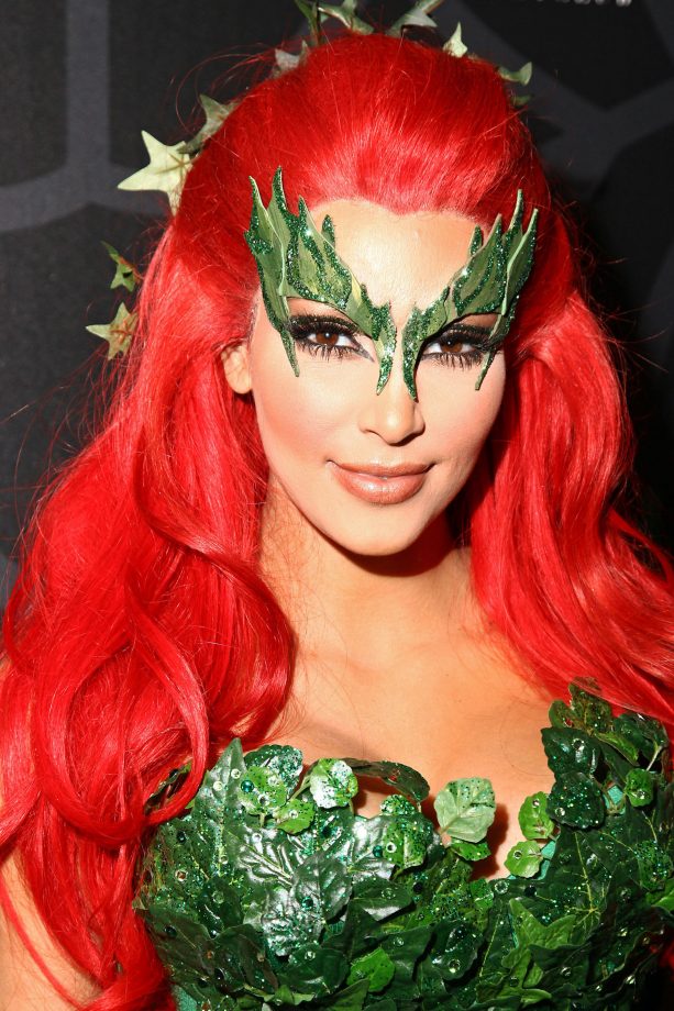 Kim Kardashian Owns A Dramatic Red Wig At A Halloween Party, 2011