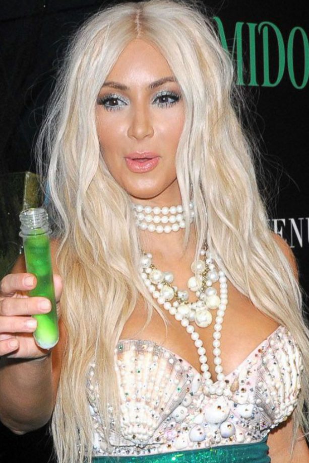Kim Kardashian Experiments With Platinum At A Fancy Dress Party, 2012