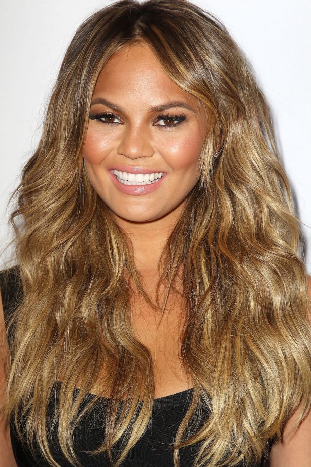 Christine Teigen Boasts Beach Waves, 2015
