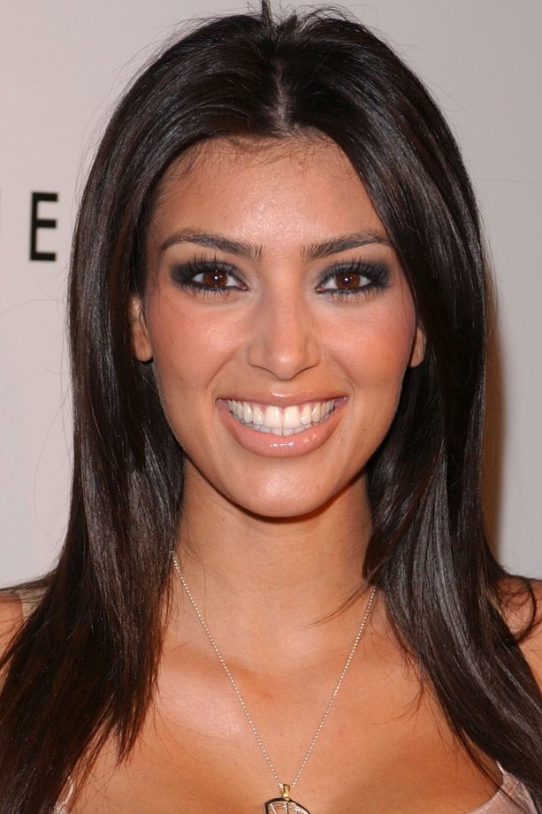 Kim Kardashian Has Natural Brown Locks, 2006