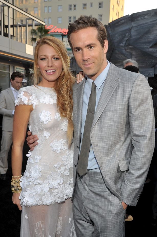 Blake Lively And Ryan Reynolds Attend The LA Premiere Of 'Green Lantern', 2011