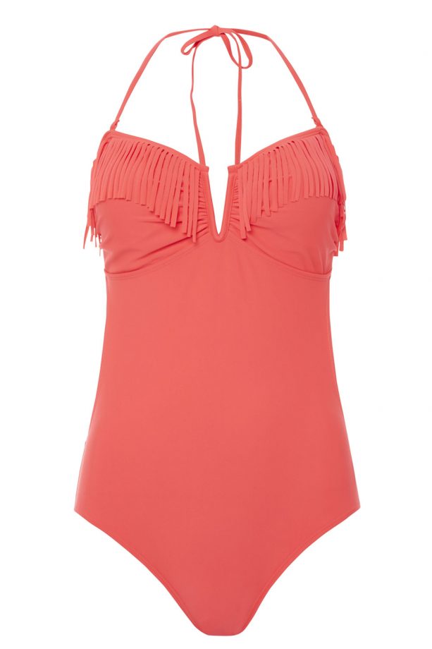 Tu At Sainsbury's Orange Swimsuit With Fringe Detail