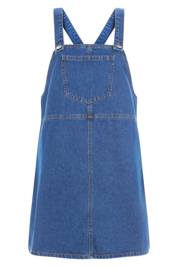 New Look Blue Denim Pinafore Dress,£19.99