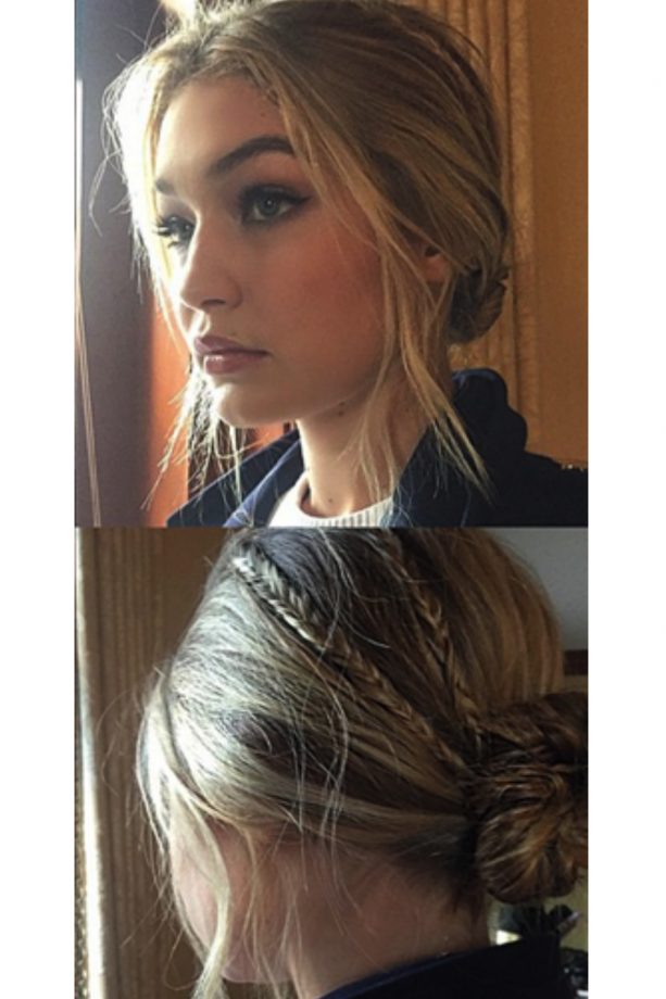Gigi Hadid's Fairytale Braided Bun