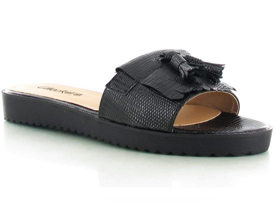 Chockers Black Lizard Flip Flops, £15