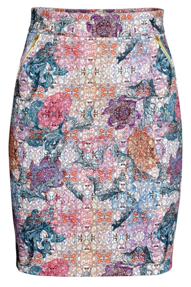 H&M Print Pencil Skirt, £19.99