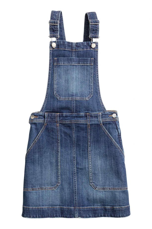 H&M Denim Dungaree Dress, £29.99
