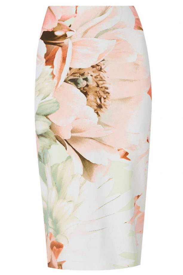 M&S Floral Pencil Skirt, £29.50