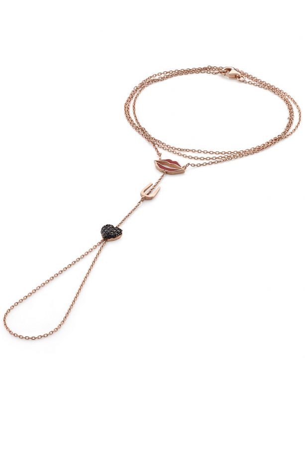 Aamaya by Priyanka Kiss You Love You Hand Bracelet, £250