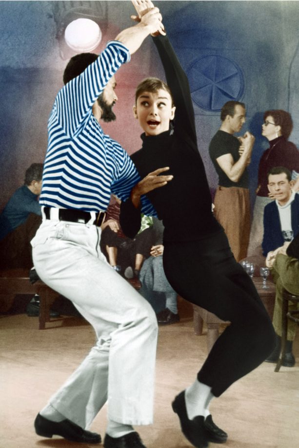 Audrey Hepbun Dances With Hollywood Legend Fred Astaire In The Film 'Funny Face', 1957