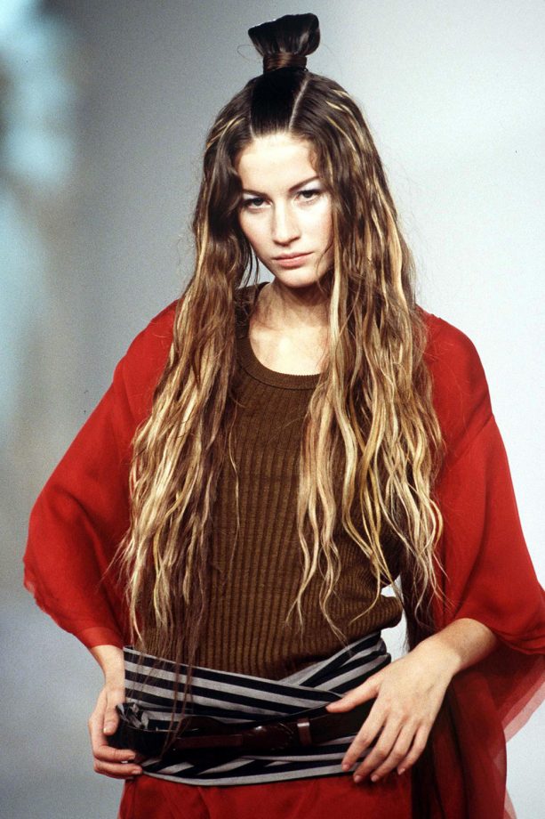Gisele Bundchen At Paris Fashion for Jean Paul Gaultier - 1999
