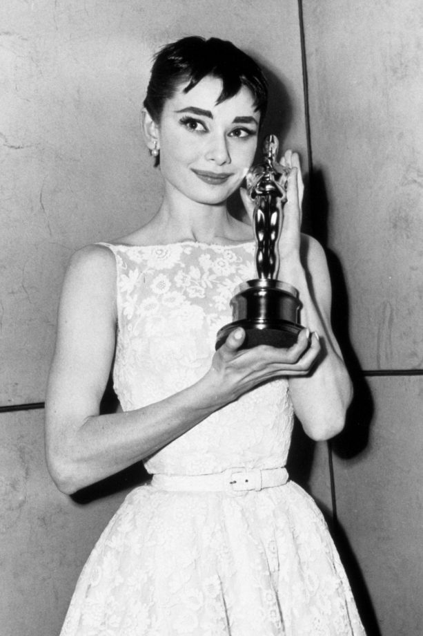 Audrey Hepburn Becomes The First Woman To Win An Oscar For Her Film 'Roman Holiday' In 1954
