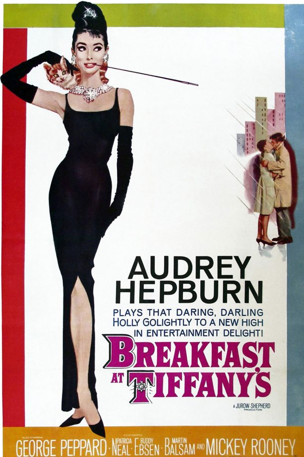 Audrey Hepburn In The Iconic Film Poster For 'Breakfast At Tiffany's', 1961