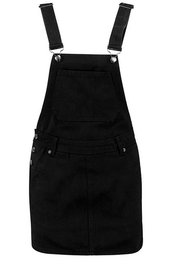 Boohoo Hollie Denim Dungaree Pinafore, £25