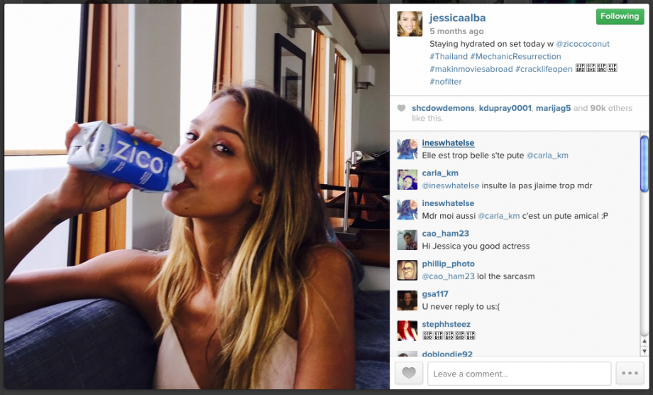 Jessica Alba Is A Massive Fan Of Coconut Water Which Has Wonderful Beauty Benefits To Your Skin