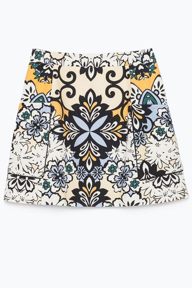 Zara Print Skirt, £29.99