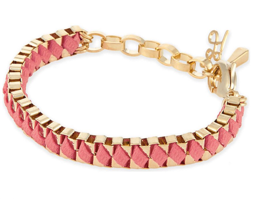 Gold And Coral Comet Bracelet, £34