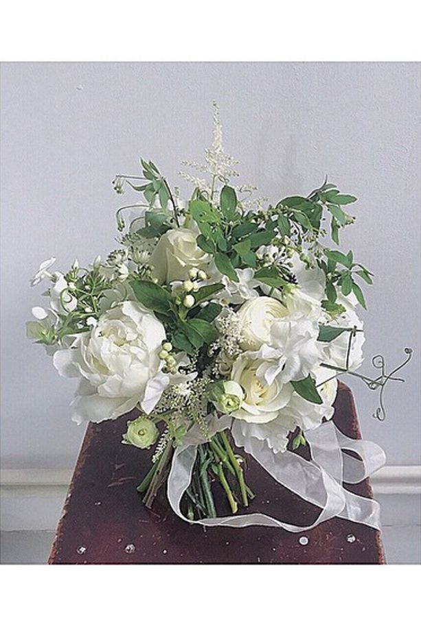 One For The Bride A Simple Peonies Mix with Touches Green