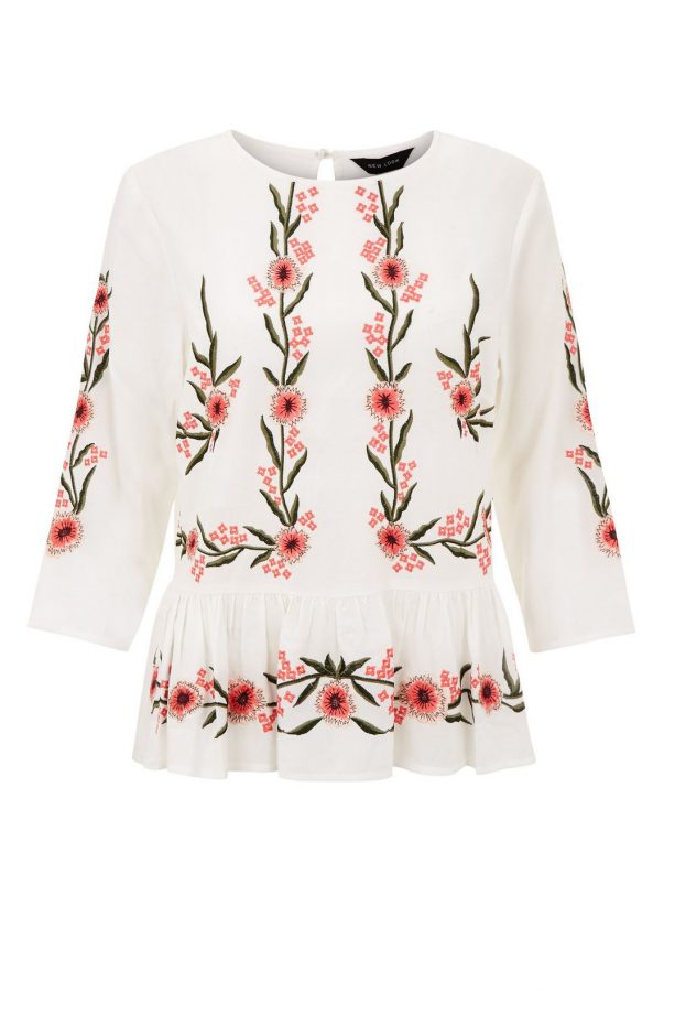 New Look Embroidered Peasant Top, £24.99