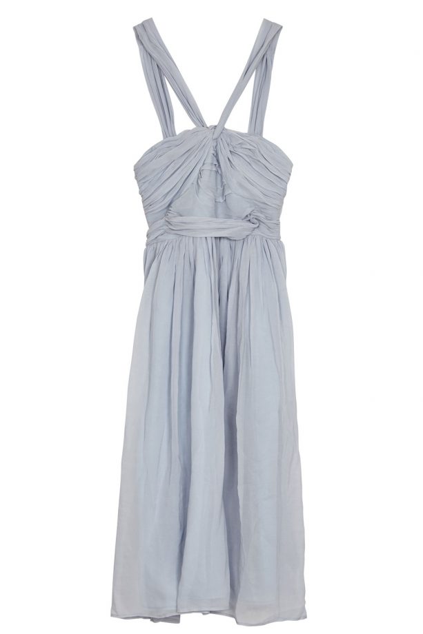 Asos Plain Halter Ruched Midi Dress, £55