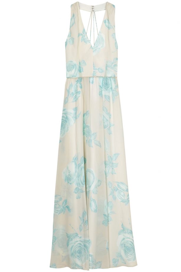 Asos Watercolour Mint Rose Maxi Dress, £65