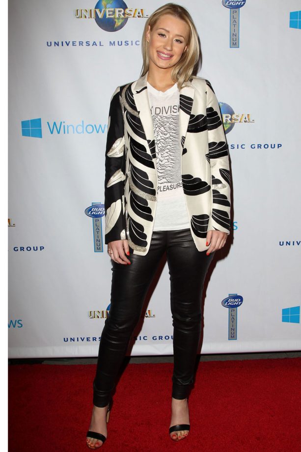 Iggy Azaelia In A Monochrome Look At The Grammy After Party, 2014