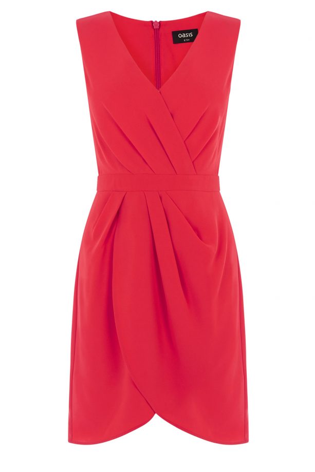 Oasis Caitlin Drape Crepe Shift, £52