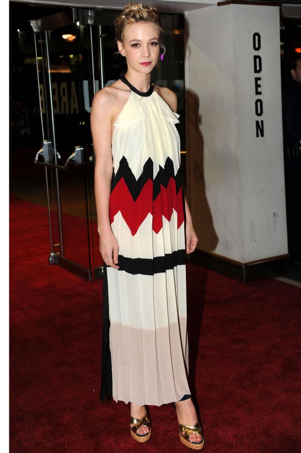 Carey Mulligan Is Working The Maxi Halter Dress, 2010