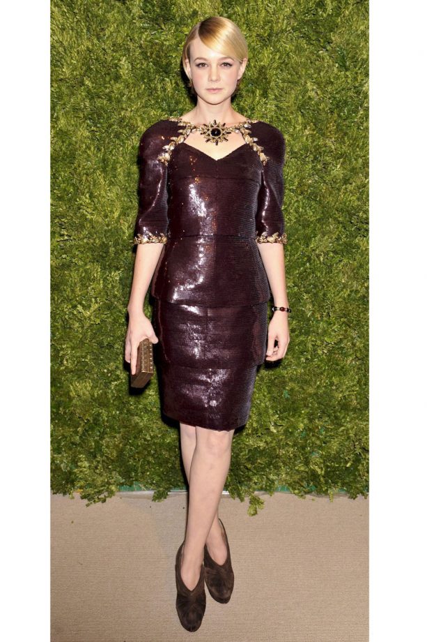 Carey Mulligan's Maroon Number is So Chic At The CFDA Awards, 2010