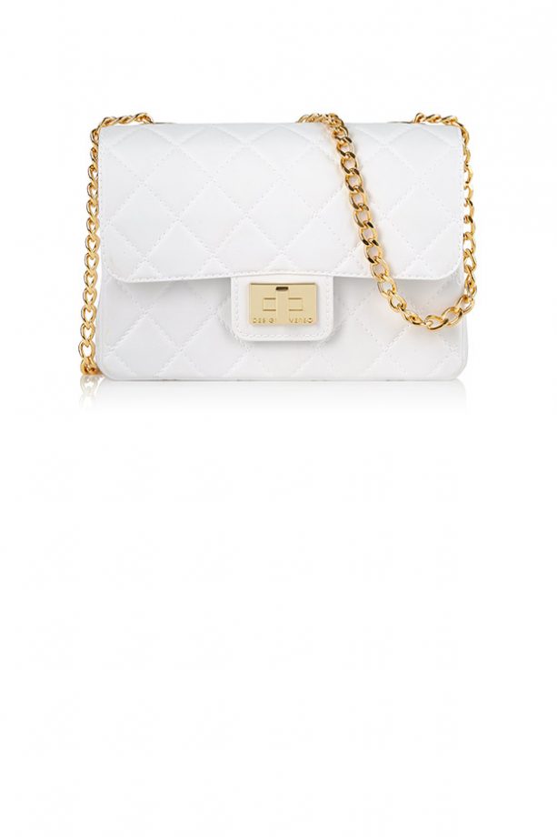 Design Inverso Milano Quilted Bag – White, £95
