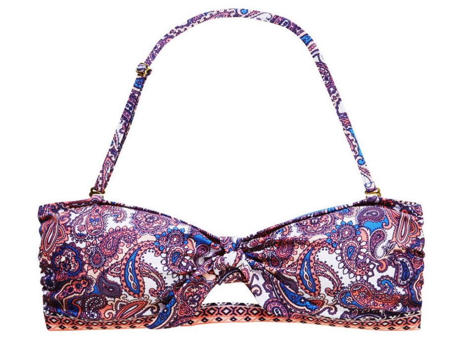 F&F Paisley Print Bandeau Bikini Top, £8