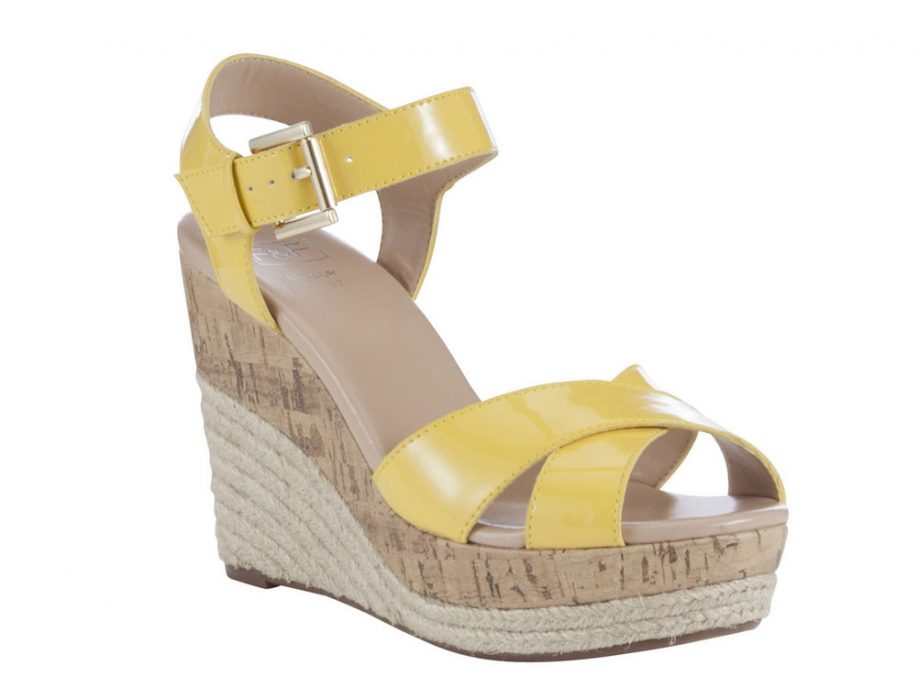 F&F Patent Wedge Sandals, £20